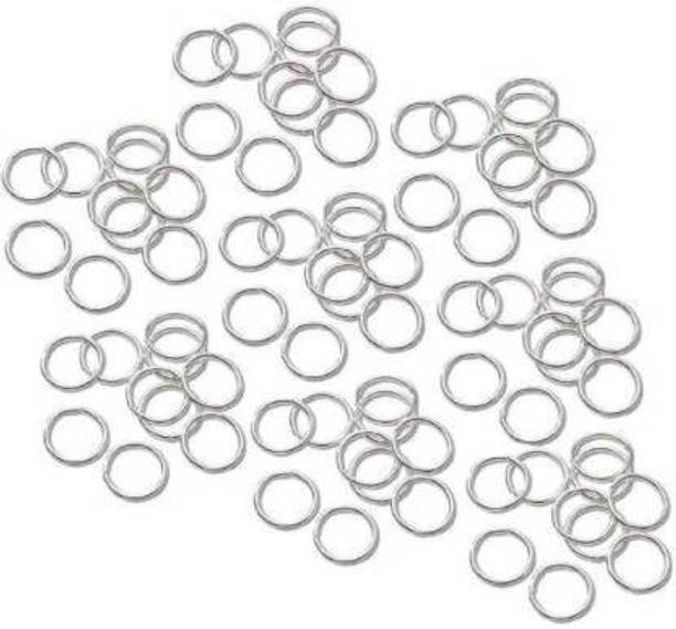 Crafto Silver Jump Ring For Quilling Kit, Jewellery Making Accessories Pack of 250 Pcs