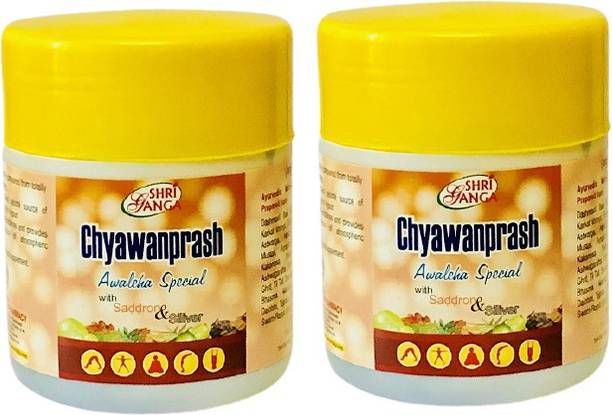shriganga Chyawanprash Special (with kesar, silver & pearl) (Pack of 2)