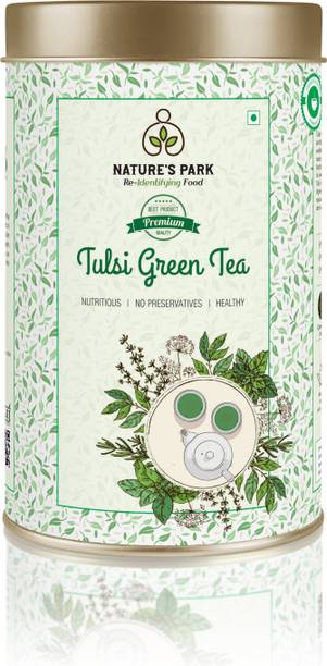 Nature's Park Classic Tulsi Green Tea for Weight Loss Rich In Antioxidant Tulsi Green Tea Tin
