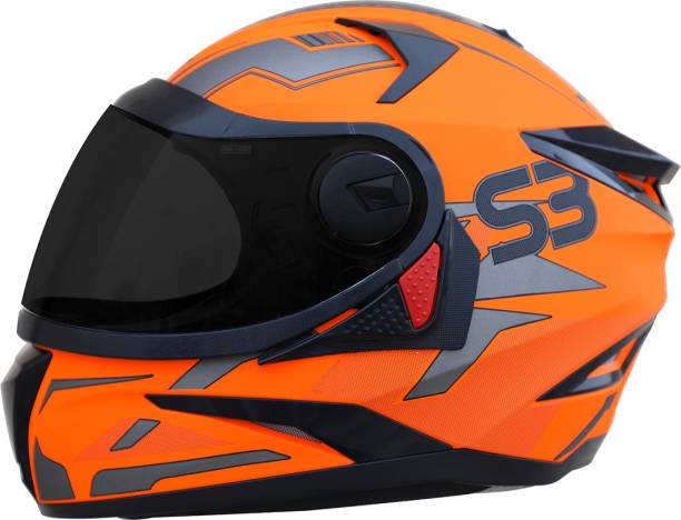 Vega Helmets Unisex Style VF1 Adult Off Road Helmet Hi-Vis Stinger Graphic Orange Large 3334-074 
