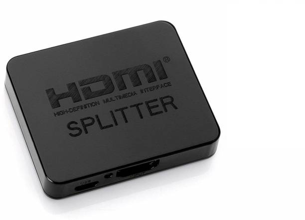 microware 4K 60Hz HDMI Splitter, HDMI Splitter 1 in 2 Out, HDMI2.0b Splitter for Dual Monitors, Support 3840x2160@60Hz, HDCP2.2, RGB 4:4:4, 18.5Gbps, Auto Scaling, Full HD 1080P 3D Media Streaming Device