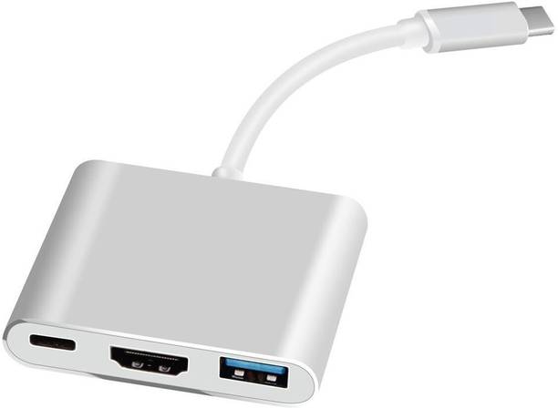99Gems TYPE C to USB 3.0 / 4K HDMI / TYPE-C FEMALE Multiport Adapter 3 IN 1 ADAPTER USB Hub