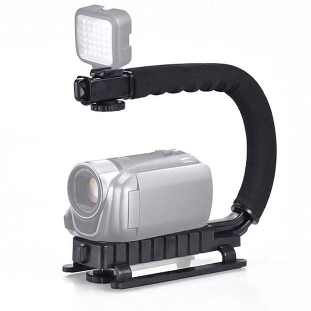 Hiffin Universal Stabilizer C-Shape Bracket Video Handheld Grip For DSLR DV Camera Low Height Photography Camera Rig Custom Flash Bracket