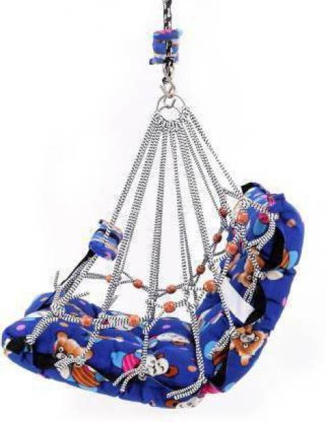 MG STORE Cotton Swing for Kids, Home Garden Jhula for Baby with Safety Belt Swings Swings