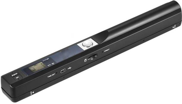 microware Portable Handheld Wand Wireless Scanner A4 Size 900DPI JPG/PDF Formate LCD Display with Protecting Bag and 8GB TF Card for Business Document Reciepts Books Images Cordless Portable Scanner