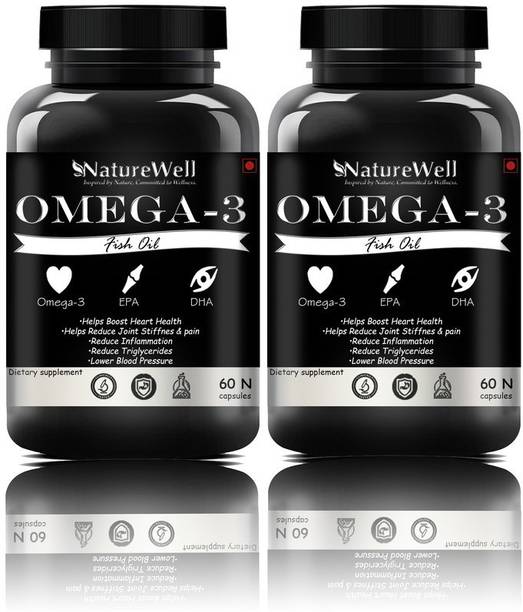 Naturewell Fish Oil (Triple Strength) With 1000Mg Omega 3 (Silver)(120 capsules)