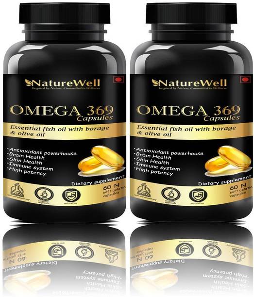 Naturewell Fish Oil (Triple Strength) With 1000Mg Omega 369 (Gold)(120 capsules)