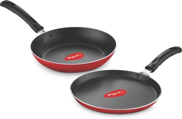 Pigeon Duo Pack Tawa and Fry Pan Non-Stick Coated Cookware Set