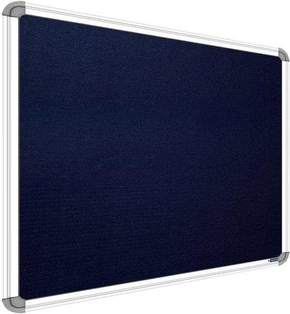 SRIRATNA 1.5 X 2 Feet Blue Bulletin Board Notice Premium Material Pin-up Board/Pin-up Board/Soft Board for Office, School and Home Notice Board