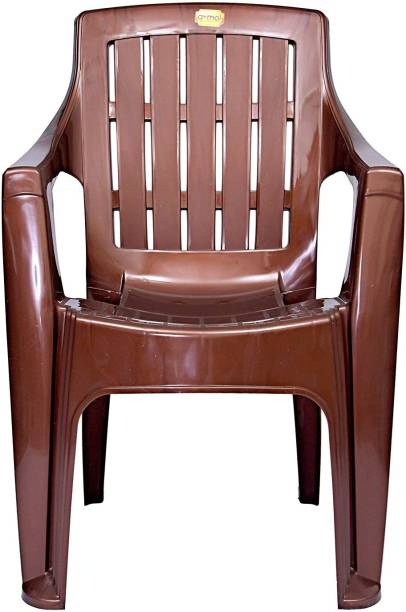 Anmol Plastic Moulded Mistique Keya Chair with Comfort Rest Back Weight Bearing Capacity 150 kg (Pack of 1) Plastic Outdoor Chair