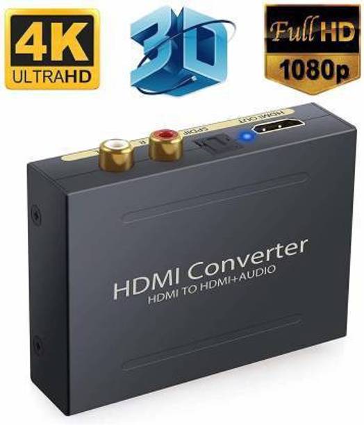 microware  TV-out Cable HDMI to HDMI Audio Extractor HDMI Converter Adapter with RCA SPDIF Output for PS4 Amplifier TV.