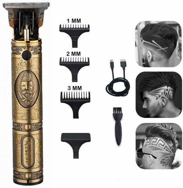 VGR V-085 Professional Hair Clippers Rechargeable Cordless Beard Hair Trimmer Haircut Kit with Guide Combs Brush USB Cord for Men, Family or Pets  Runtime: 220 min Trimmer for Men