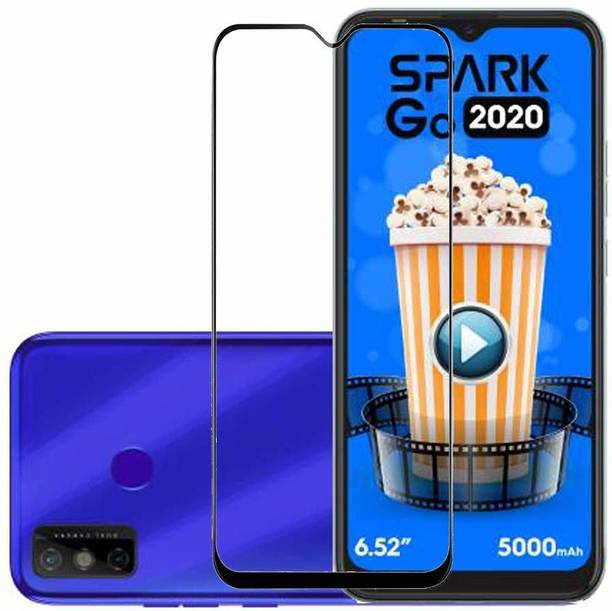 BRIGHTRON Edge To Edge Tempered Glass for Tecno Spark Go 2020