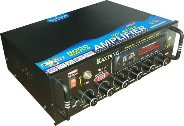 KAXTANG DJ remix 1001 BT Full Black Digital Stereo With BT/ USB/ SD-Card /FM /AUX 5000 W AV Power Amplifier