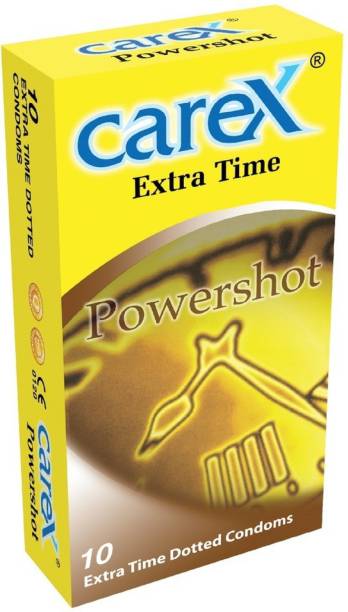 CAREX Powershot 10 Extra Time Dotted Condom Condom