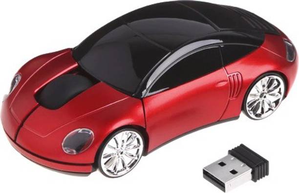 microware Wireless Computer Mouse 2.4GHz Wireless 3D Sports Racing Car Shaped Optical PC Mouse USB Laptop Tablet Mouse Computer Cordless Gaming Mouse for Home Office Wireless Optical  Gaming Mouse  with Bluetooth