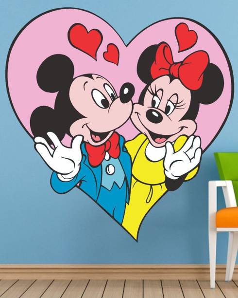 BALKRISHNA WAALL STICKER 60 cm MICKEY MOUSE Self Adhesive Sticker