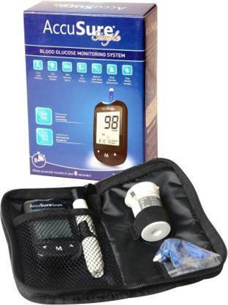 AccuSure SIMPLE GLUCOMETER WITH 50 STRIPS Glucometer