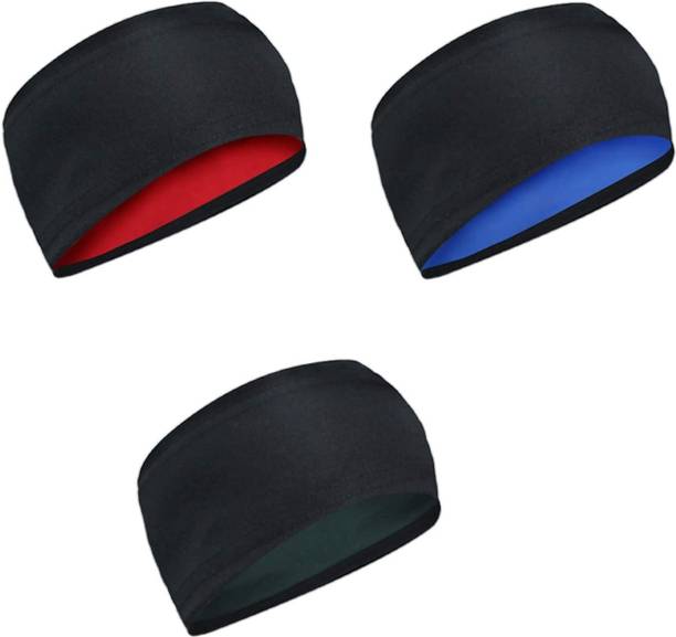 PAROPKAR 3 Pack Headbands, Sweat Workout Headbands for Men, Sport Cooling Headbands for Running Crossfit Fitness Yoga Cycling Hiking, Sweat Wicking Non Slip Hair Band