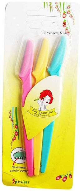 AVEU Hair Removal Shaving Trimmer Eyebrow Shaping Razor (Pack of 3), Men & Women