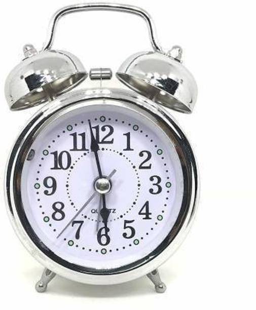 AG TRADE Analog Silver Clock