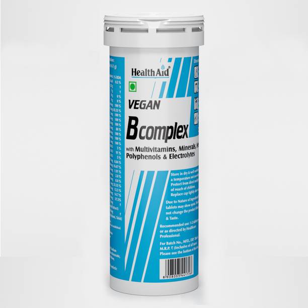 HealthAid Vegan B Complex - 10 Effervescent Tablets