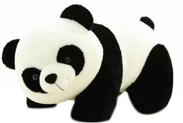 Anika Fabric Soft Push Stuffed Panda Mother (34 Length X 19 Height X 15 Birth, 260 Gr. Wt)  - 26 cm