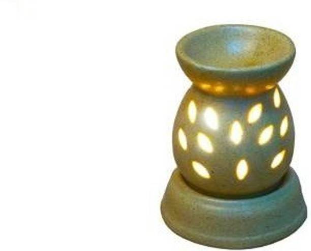 BHARTI TRADERS Rose, Lavender Aroma Oil, Diffuser Set Electric Aroma Diffuser Set Round Shape Burner Diffuser Set (10 ml) 2 oil Rose, Lavender Fragrance