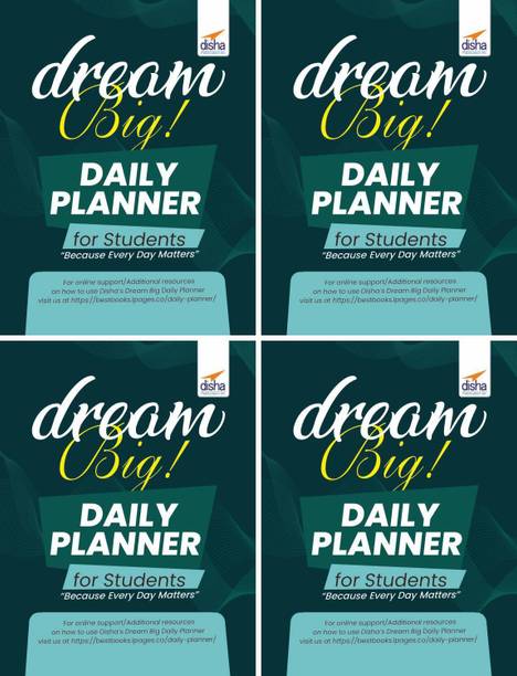 Disha's Dream Big Daily Planner for students (set of 4 Planners)