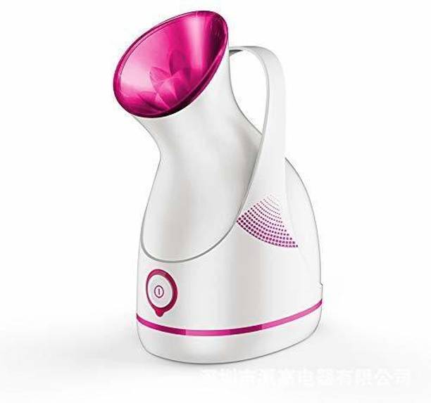 UGAM ENTERPRISE 3 in 1 Electric Nano Portable Ionic face Nose steam Breathing Inhaler facial Water Steamer Parlour Machine for cough & cold relief Home Office Room Air Purifier Humidifier & towel warmer heater Vaporiser (Pink, White) Mini Facial Steamer