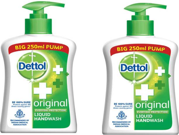 Dettol 2 original Liquid Hand Wash Pump Dispenser