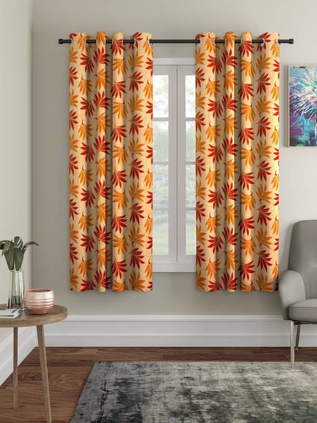 Flipkart SmartBuy 150 cm (5 ft) Window Polyester Semi Transparent Curtain (Pack Of 2)