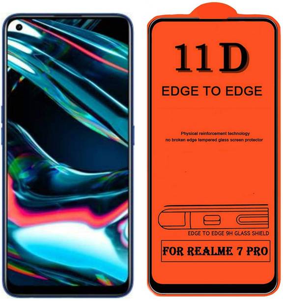 Emunks Edge To Edge Tempered Glass for REALME 7 PRO