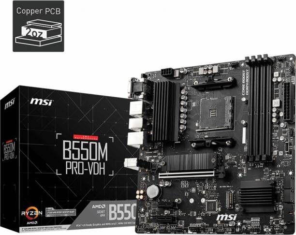 MSI B550M PRO-VDH MATX AM4 Gaming Motherboard