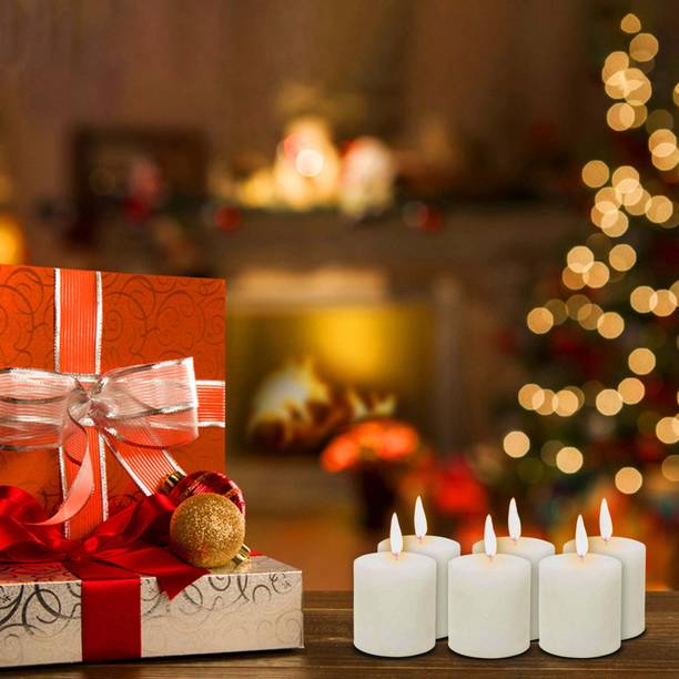 AuraDecor Pillar 2*2 Inches Burning time 15 hours Each Candle