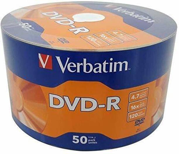 Verbatim DVD Recordable 43791 Pack of 50 Disc Shrink Wrap Speed 16x 4.7 GB
