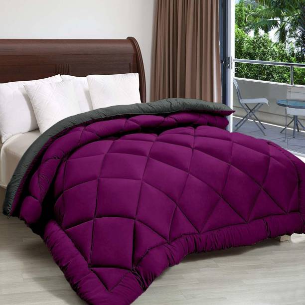 EVERDECOR Solid Double Comforter for  Mild Winter