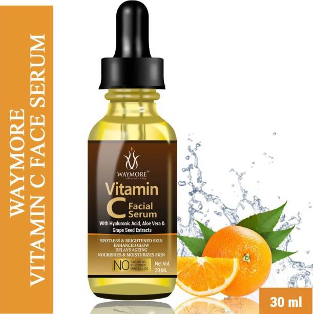 WAYMORE Professional Vitamin C Face Serum - Skin Clearing, Brightening, Anti-Aging, Skin Repair, Dark Circle, Spotted Skin, Fine Line & Sun Damage Corrector, Genuine 20%, - 30mL