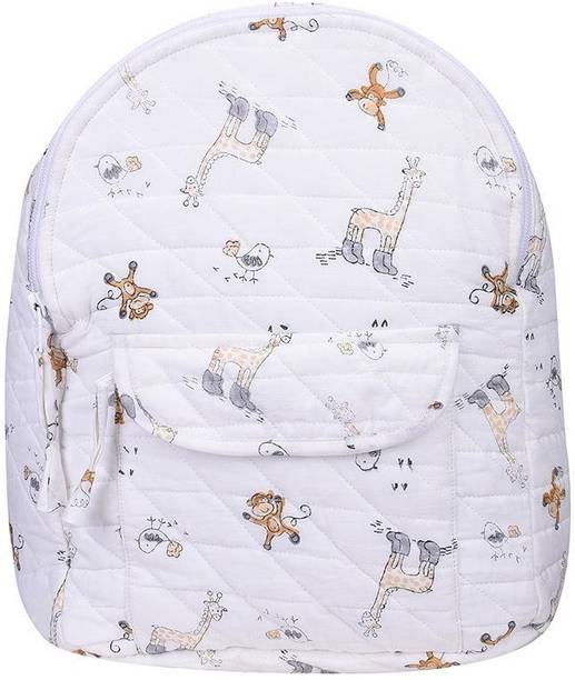 Mom's Home Baby Organic Cotton Muslin Travel Bag- Diaper Multipurpose Carry bags for Mothers- Jungle Diaper Carry Bag