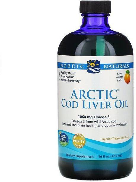 Nordic Naturals Arctic Cod Liver Oil 1060 mg Omega-3 Natural Orange Flavor 16 fl oz