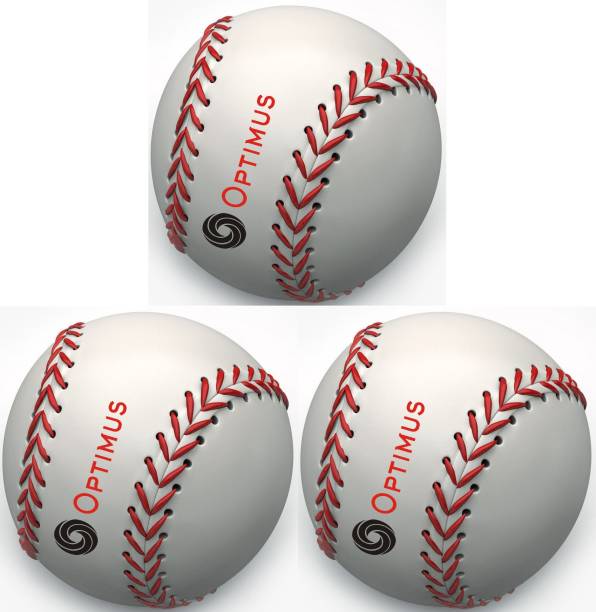 Optimus Pack of 6 Baseball Ball PU Leather Grade 5000 Official Size 9 Baseball