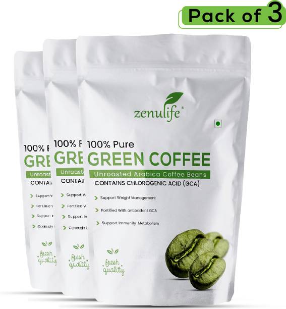 zenulife Best Quality Organic Green Coffee beans for Weight Loss Coffee Beans