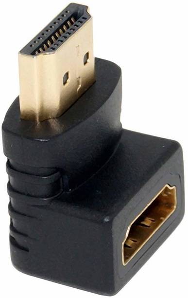 DEVBHOOMI DB-90 Degree Right Angle Male to Female HDMI Adapter, Gaming Adapter