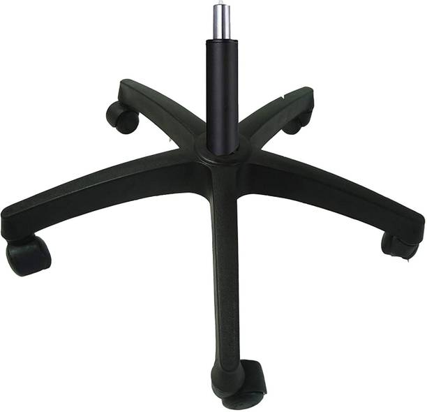 RAJCHEIF Plastic Revolving Chair Base Twin Caster Wheels Braking and Locking Furniture Caster