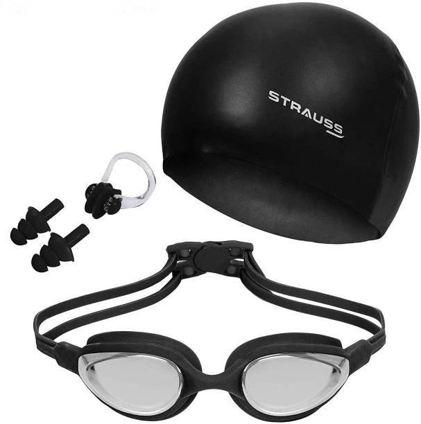 Strauss Swimming Kit | Swimming Goggles | Swimming Cap | Swimming Accessories Swimming Kit