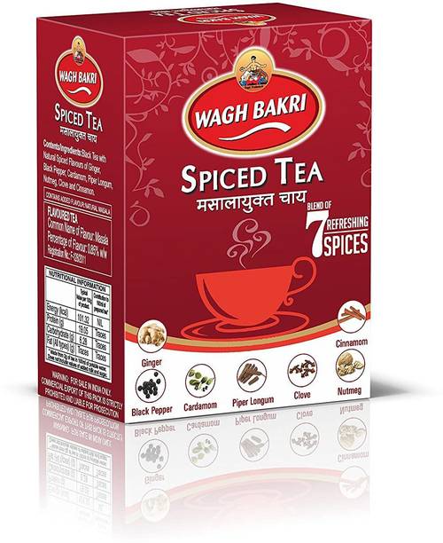 Waghbakri Spiced Tea -250g Black Tea Box