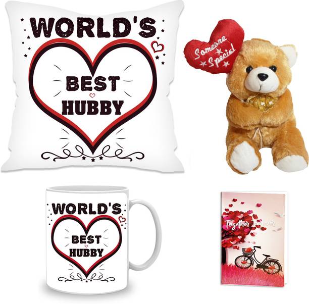 CTW Cushion, Mug, Greeting Card, Soft Toy Gift Set
