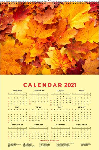 HD RAPID DESIGN Wall Calendar, Hanging Calendar (24 x 36 inch) for office, home_014 2021 Wall Calendar