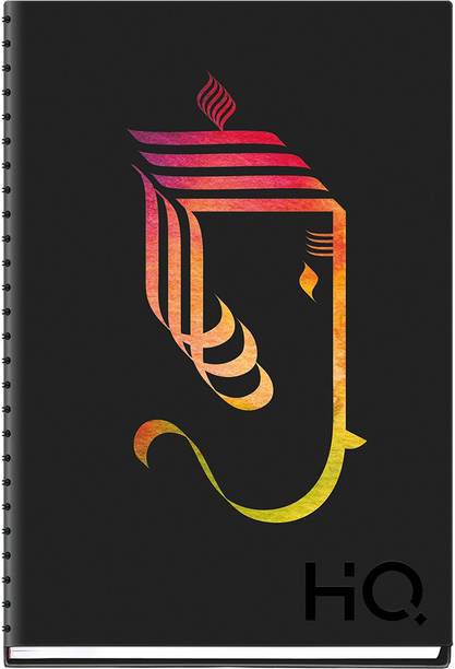 NAVNEET HQ My Notes (A5 Size) - Ganesha Series A5 Notebook Single Ruled 192 Pages