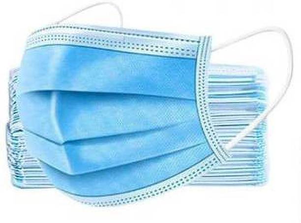 Wellstar Comfortable Fit with Bacterial Filtration ISO Certified Protection Face Mask Mask-100 Non-Washable, Water Resistant Surgical Mask